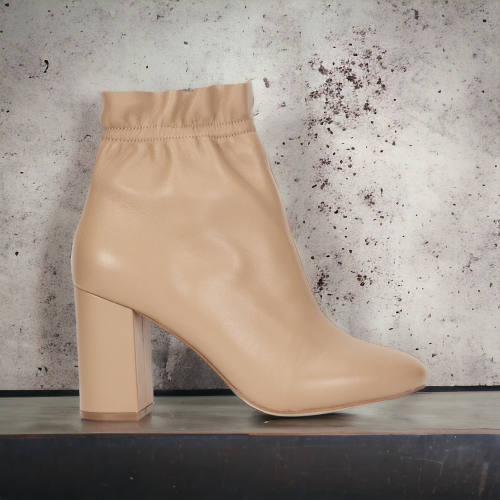 ❤️‍🔥❤️‍🔥MODE COLLECTIVE JIRA LEATHER ANKLE BOOT CAMEL NAPA SIZE 10
